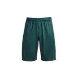 Short deportivo Under Armour Tech Graphic de hombre, color verde oscuro, con cintura elástica y logo estampado en la pierna.