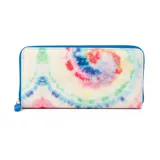 Billetera combinada de símil cuero con cierre, 13 compartimentos y bolsillo interno con cierre.