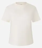 Remera básica de manga corta y cuello redondo, confeccionada en algodón interlock. Presenta un diseño liso sin estampados, ideal para uso diario.