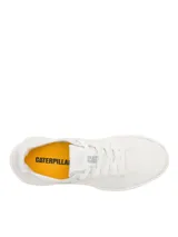 Sneakers Caterpillar modelo Hex Lite Vent Ws, color blanco, confeccionados en malla textil transpirable con suela ligera de EVA y diseño moderno.