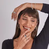 Pulsera de plata 925 con diseño de eslabones tipo rolo, acabado brillante.