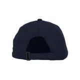 Gorra de béisbol negra con logo de Diadora bordado en blanco en el frente.