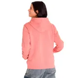 Buzo con capucha Caterpillar color salmón, con logo de la marca estampado en blanco en el pecho y bolsillo tipo canguro. Cuenta con puños y cintura acanalados.