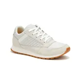 Championes Caterpillar modelo Ventura, color blanco hueso, con diseño de paneles en gamuza y lona. Presenta suela de goma color caramelo y cierre mediante cordones.