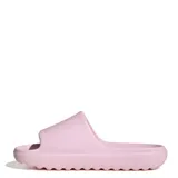 Chanclas tipo slide Adidas Adilette Lumia, color rosado, con diseño ergonómico de una sola pieza y logo de la marca grabado en el lateral.