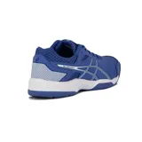 Championes Asics Gel-backhand, color azul con detalles en blanco.