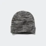 Gorro de lana Stance Cosmics Beanie con diseño jaspeado en tonos grises y etiqueta con logo de la marca en el borde.
