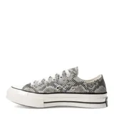 Championes Converse Chuck 70 OX unisex con estampado de piel de serpiente en tonos grises y negros.