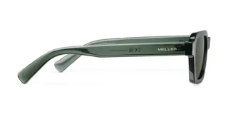 Lentes de sol unisex de forma cuadrada, color verde oscuro, con lentes polarizadas de categoría 3 y protección UV 400.