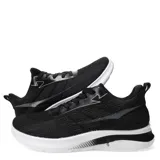 Championes deportivos de hombre con capellada de tejido knit transpirable, cierre mediante cordones y suela de goma con amortiguación.