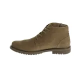 Bota de media caña CAT Footwear modelo Brock para hombre, color marrón, confeccionada en cuero tipo nobuck, con forro interno de tela respirable y plantilla antimicrobiana de microfibra. Suela de goma duradera y de gran tracción.