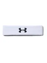 Vincha deportiva Under Armour color blanco, con logo bordado en negro en el centro. Confeccionada en materiales de alto rendimiento para absorber el sudor.