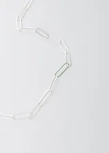 Cadena de plata 925 con eslabones largos tipo forcet.