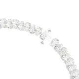 Collar Matrix estilo tennis de Swarovski, con diseño bañado en rodio y piedras de zirconia transparente en talla pera dispuestas de forma continua.