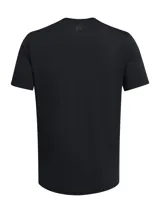 Remera deportiva Under Armour Vanish Energy de manga corta, color negro, con cuello redondo y logo de la marca estampado en el pecho. Confeccionada en tejido técnico elástico de secado rápido con tecnología de control de olores.