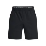 Short deportivo negro de hombre, marca Under Armour, modelo Vanish. Confeccionado en tejido transpirable de secado rápido, con cintura elástica y logo de la marca en la pierna izquierda.