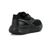 Championes de running Diadora modelo Glace, color negro, confeccionados en tejido knit transpirable con entresuela de phylon para mayor amortiguación.