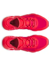 Championes Under Armour modelo UA Halo Trainer, color rojo, diseñados para entrenamiento híbrido con amortiguación HOVR y suela de goma.