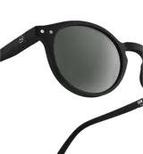 Lentes de sol Izipizi modelo H Sun, con montura redonda color negro y cristales grises.