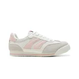 Championes deportivos American Sport modelo Resh Sprint, con diseño en color blanco y detalles en rosado y gris claro. Confeccionados con paneles de malla transpirable y refuerzos en la puntera y el talón.
