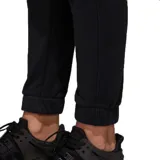 Pantalón de jogging negro Adidas EQT con corte holgado, cintura elástica ajustable con cordón y logo estampado en la pierna izquierda.