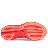 Championes Saucony Endorphin Speed 3, color blanco con detalles en naranja y negro, ideales para running.