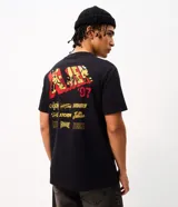 Remera masculina de corte comfort en color negro, con cuello redondo y manga corta. Presenta una estampa frontal temática de X-Men y acabado de algodón suave.