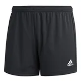 Short deportivo Adidas Entrada 22 para mujer, color negro con logo blanco en la pierna derecha.