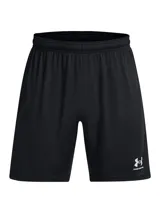 Short deportivo Under Armour de tejido de punto suave y ligero, color negro, con cintura elástica con cordón y logo de la marca en el lateral.