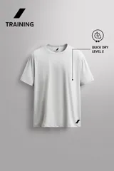 Remera de entrenamiento regular fit de Zara Athleticz, color negro, confeccionada en tejido técnico elástico y ligero de secado rápido, con cuello redondo y manga corta.