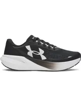 Championes de running Under Armour modelo Velociti Pace, color negro con detalles en blanco. Presentan parte superior de malla ligera y transpirable, amortiguación UA HOVR para retorno de energía y suela de goma completa para mayor tracción.