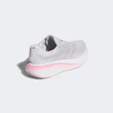 Championes de running Adidas Response Pace, color gris con detalles plateados y suela con degradé en tonos rosados.