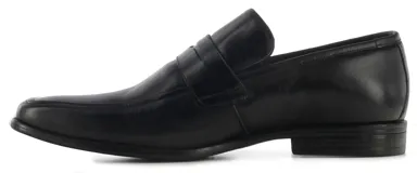 Zapato de vestir Lombardino para hombre, color negro, estilo mocasín con detalle de antifaz.