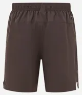 Bermuda deportiva Get Over para hombre, en color marrón, con cintura elástica, cordón de ajuste y bolsillos con cierre. Cuenta con tecnología Laser Cut en los laterales para mayor transpirabilidad.