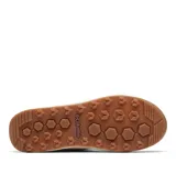 Bota de invierno Columbia modelo Minx Shorty IV, color beige con detalles en blanco. Presenta diseño acolchado, interior con forro de piel sintética, sistema de cordones y suela de goma con tracción.