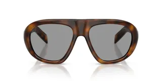 Lentes de sol Prada modelo 17W, con armazón de acetato carey y lentes grises estilo aviador.