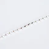 Pulsera de eslabones tipo rolo fabricada en plata 925, con acabado brillante.