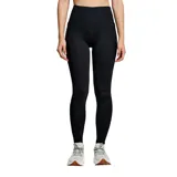 Calza larga de running Saucony Solstice, color negro, con cintura alta y bolsillos laterales.
