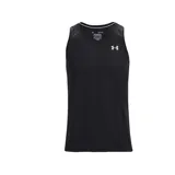 Musculosa Under Armour negra de hombre, ideal para running.