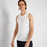 Pack de dos camisetas de tirantes blancas de algodón.