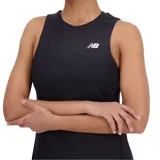 Musculosa deportiva New Balance Q Speed Jacquard color negro con logo en el pecho.