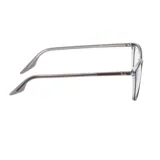 Armazón para lentes Ray Ban modelo 5406, color gris transparente, de forma cuadrada y fabricado en acetato.