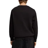 Buzo de cuello redondo Puma, color negro, con logo pequeño de la marca estampado en el centro del pecho.
