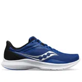 Championes de running Saucony Convergence, color azul con detalles en negro y logo plateado.