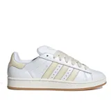 Championes Adidas Campus 00S W, color blanco con detalles en beige y suela marrón.
