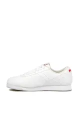 Championes deportivos Pony modelo CL 807, color blanco con detalles en rojo.
