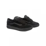 Championes Vans modelo Hylane, color negro, con diseño de perfil bajo, confeccionados en gamuza y materiales sintéticos, con la icónica banda lateral Sidestripe y suela de goma resistente.
