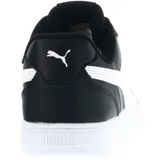 Championes urbanos Puma Caven, color negro con detalles en blanco, confeccionados en cuero sintético, con logo de Puma en los laterales y suela de goma.