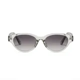 Lentes de sol Cabo modelo Zanzíbar, con armazón de plástico reciclado transparente y cristales con degradado gris. Diseño moderno y versátil con protección UV 400.