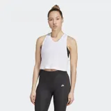 Musculosa deportiva Adidas de corte cropped, con diseño de espalda nadadora y tejido transpirable con tecnología Climacool.
